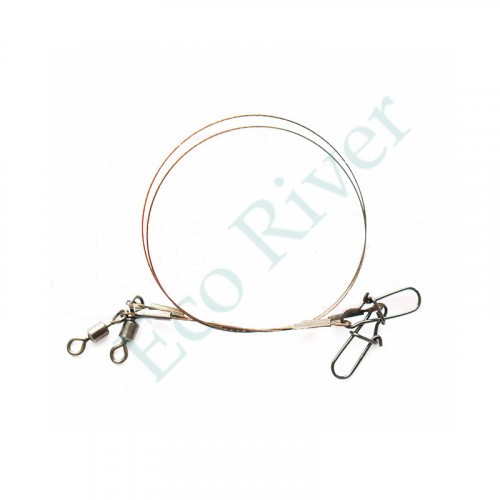 Поводок Fishlandia жерличный AFW 1*7 0.25мм 28см 7кг 2шт