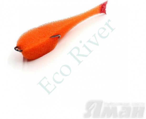 Поролоновая рыбка Yaman на двойнике, р. 80 мм, цвет 09 (5 шт.)