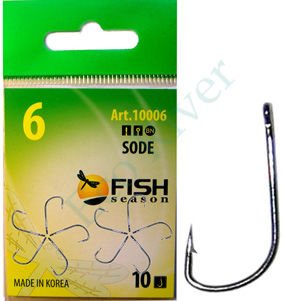 Крючок Fish Season Sode-ring №10 BN 8шт 10006-10F