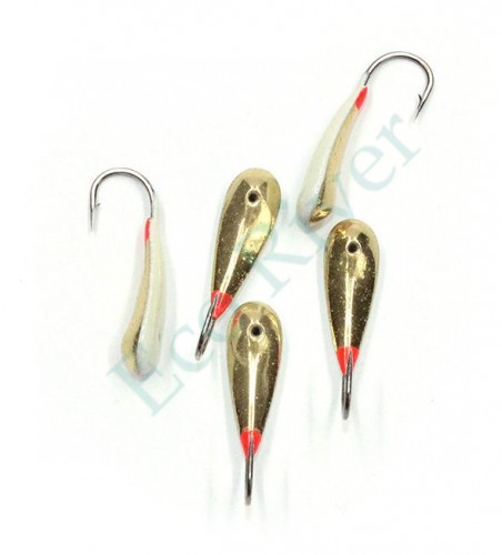 Мормышка паяная Яман Уралка, вес 2,5 г, кр.№6, лат./светонак. (уп.5шт.)