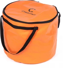 Ведро с крышкой Следопыт для рыбы, ПВХ, 49х49х40 см, цв. оранжевый/40/