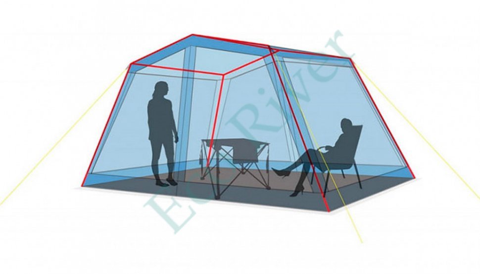 Тент CANADIAN CAMPER Jotto woodland 210см со стойками (зеленый)