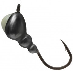 Мормышка вольфрам LumiCom Муравей с ушком Ф4 черн. никель с ф/к BNiP