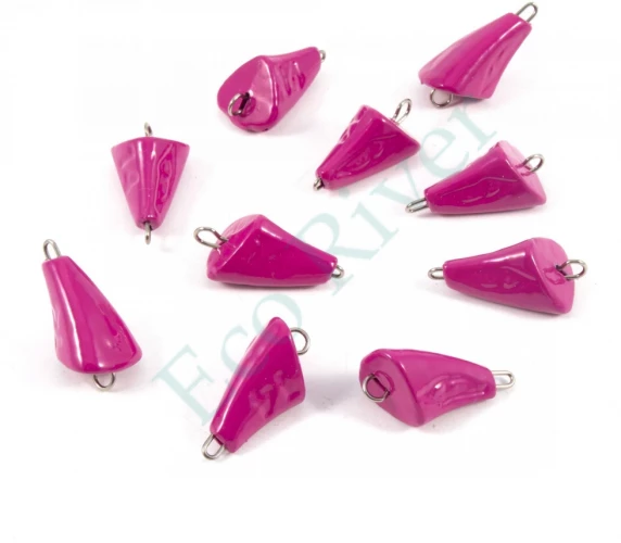 Груз Пуля-эксцентрик окрашенный разборный Яман (10 шт.) - 14 гр., фиолетовый/350/