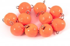 Груз Чебурашка окрашенный разборный Яман (10 шт.) - 16 гр., оранжевый/300/