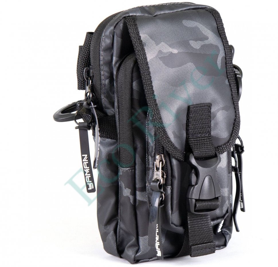 Сумка рыболовная Yaman Street Fishing MultiLock V-Pouch, 22х12,5х8 см, цв. серый камуфляж/15/