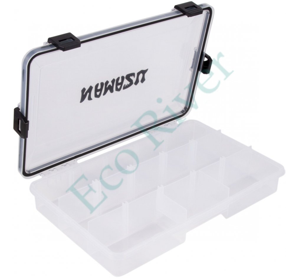 Коробка для рыболовных принадлежностей Namazu TackleBox Waterproof, 275х180х50 мм/36/