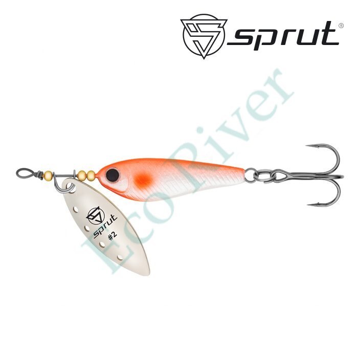 Блесна Sprut Alpina Long Spinner №2 9г/WSLM