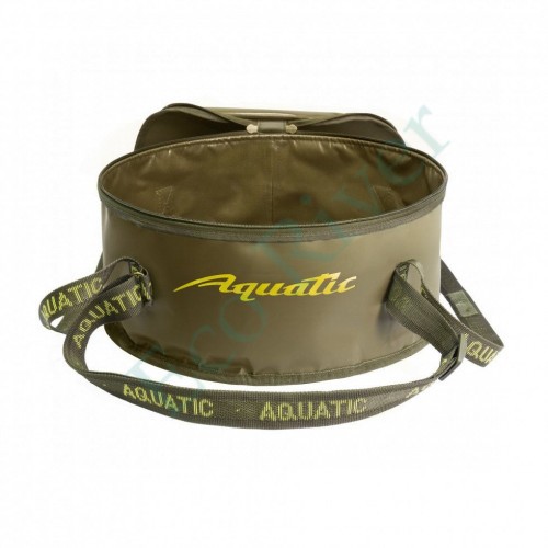 Ведро Aquatic В-03Х д/прикормки с крышкой хаки