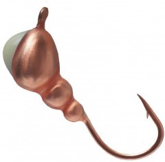 Мормышка вольфрам LumiCom Муравей с ушком Ф4 медь с ф/к CuP