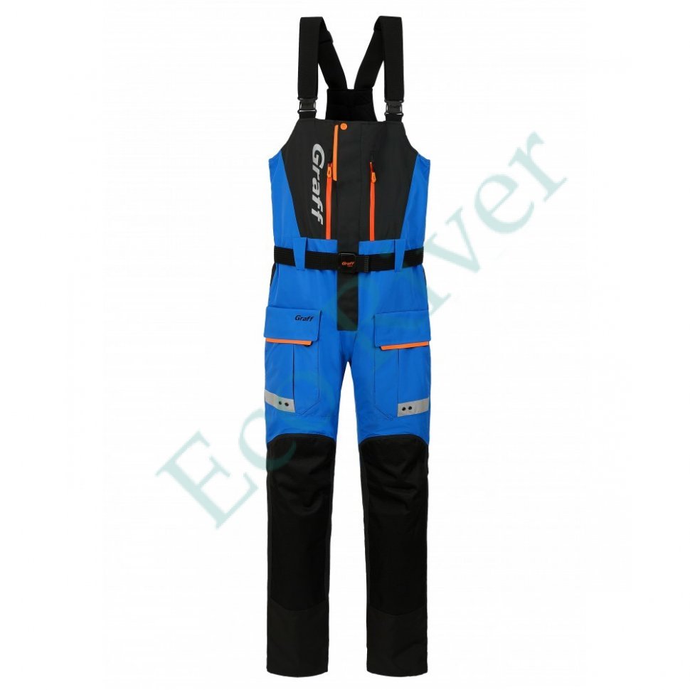Костюм рыболовный Graff зимний (поплавок, до -15 гр.) размер 2XL/182-188 (Bratex 8000, сине-черный)