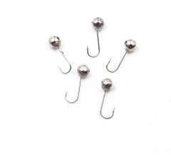 Мормышка вольфрамовая Яман  Шар с отв, р.6, вес 1,90 цв.никель(уп.5 шт.)