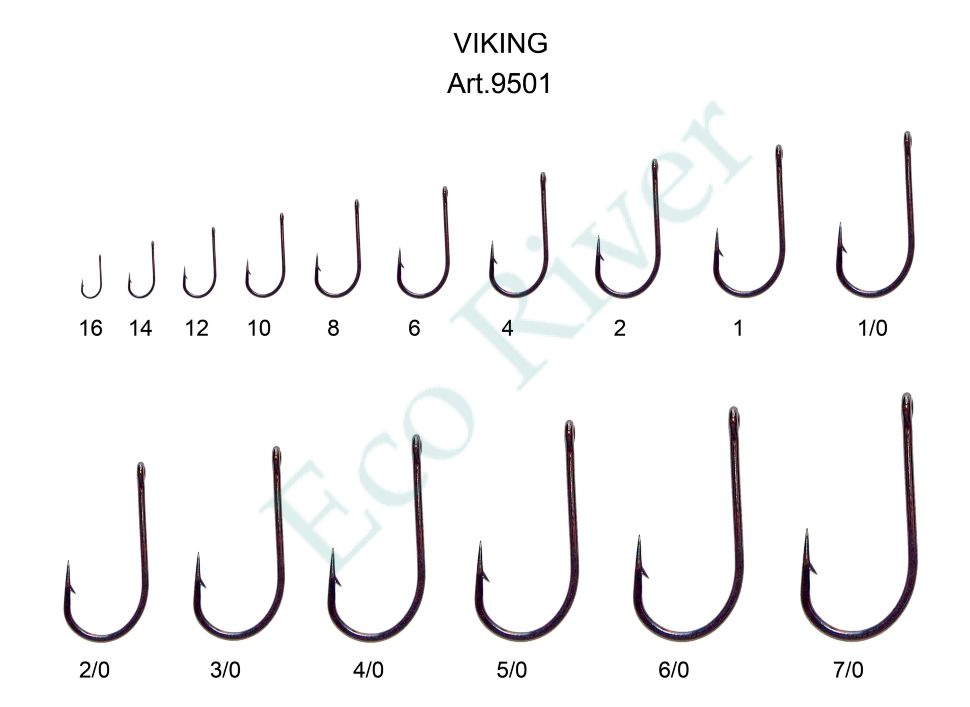 Крючок Fish Season Viking №10 BN 9шт 9501-10F