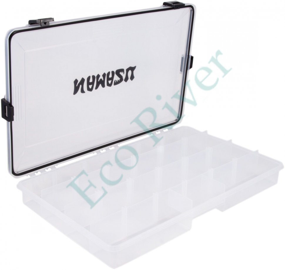 Коробка для рыболовных принадлежностей Namazu TackleBox Waterproof, 355х230х50 мм/30/