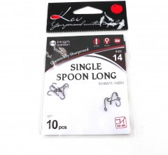 Крючок KOI SINGLE SPOON LONG, размер 14 (INT), цвет BN (10 шт.)