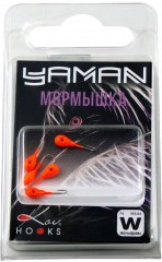 Мормышка вольфрамовая Яман  Капля с отв, р.3, вес 0,30,цв.оранж.(уп.5 шт.)