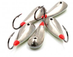 Мормышка паяная Яман Уралка, вес 2,5 г, кр.№6, нейз./светонак. (уп.5шт.)