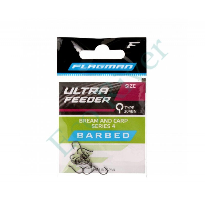 Крючок Flagman Ultra Feeder Bream And Carp Series 4 №12 12шт 304BN-12