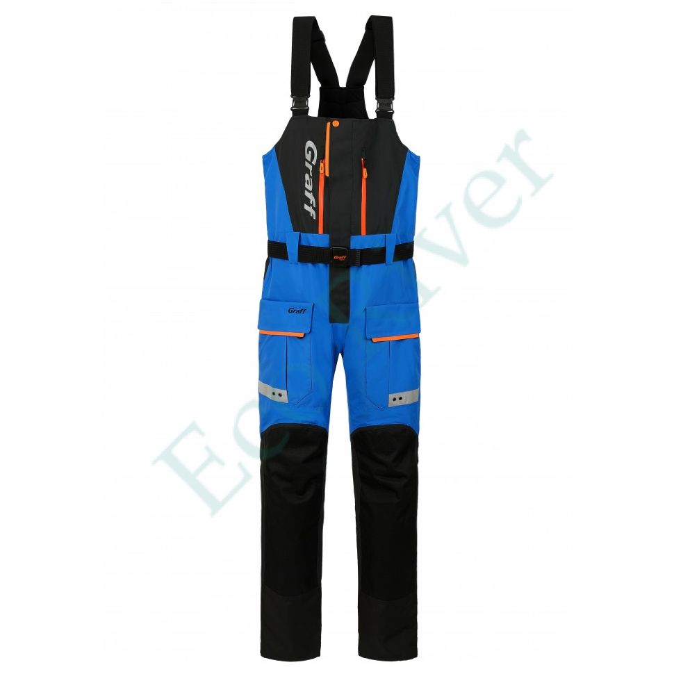 Костюм рыболовный Graff зимний (поплавок, до -15 гр.) размер 3XL/176-182 (Bratex 8000, сине-черный)