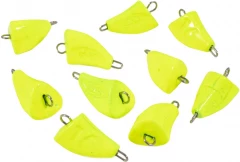 Груз Пуля-эксцентрик окрашенный разборный Яман (10 шт.) - 16 гр., жёлтый/300/