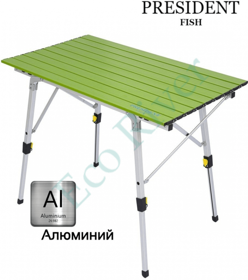 Стол President Fish 8718 210 зеленый