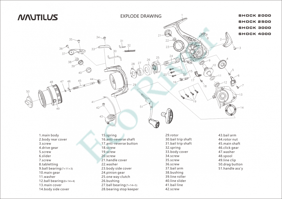 Катушка Nautilus Shock 3000