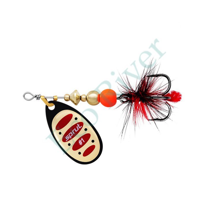 Блесна Sprut Alba Ball System Spinner №4 12.5г/BKGR