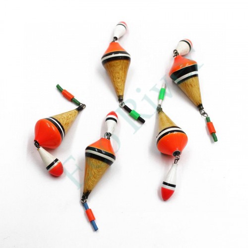 Поплавок зимний Яман Юла двойной, бальса, 3,5 г, цв. в ассорт. (уп. 5 шт.)