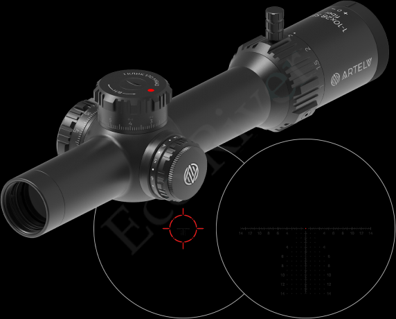 Оптический прицел ARTELV CRS (a) 1-10x28 FFP, 34 mm, с подсветкой