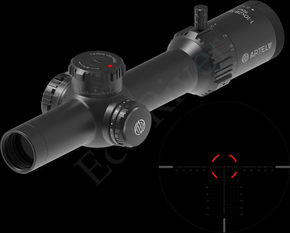 Оптический прицел ARTELV CRS (a) 1-10x28 FFP, 34 mm, с подсветкой