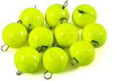 Груз Чебурашка окрашенный разборный Яман (10 шт.) - 18 гр., жёлтый/250/