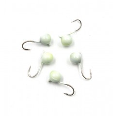 Мормышка вольфрамовая Яман  Шар с ушк, р.3, вес 0,30 цв.фосф.(уп.5 шт.)