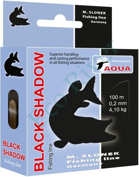 Леска Aqua Black Shadow 0.25 100м