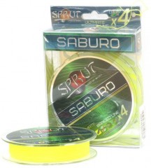 Леска плетёная Sprut Saburo Soft Ultimate X4 fluo yellow 0.25 140м