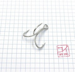 Крючок KOI 6066, размер 1 (INT), цвет MT, тройник (10 шт.)/320/240/