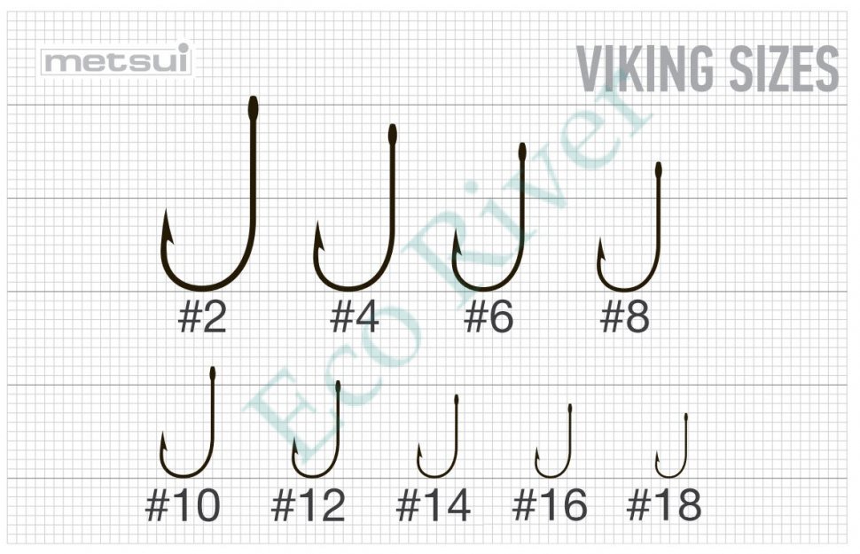 Крючок Metsui viking bln №2 12шт VI-BLN-02