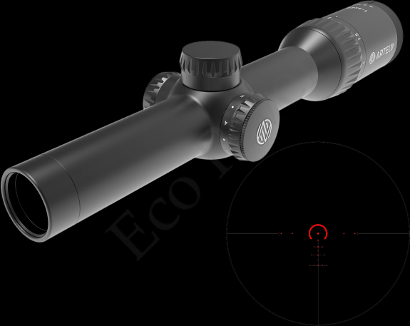 Оптический прицел ARTELV CRS 1-4x24 SFP, 30mm, с подсветкой