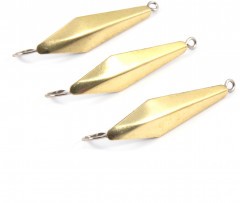 Блесна вертикальная Яман Скат,размер 33 мм, вес 2,7 г, цвет лаунь (уп.3 шт.)/150/