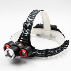 Фонарь налобный Сибирский Следопыт-Смит, 3L, zoom, аккум.2x2200mAh/60/