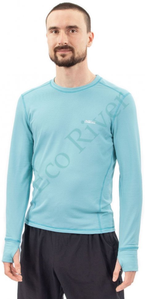 Термобелье лонгслив Следопыт Athletic Polartec® Power Grid™, двухсл., цв. Frost Blue, р.58/50/
