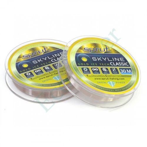 Леска Sprut Skyline Fluorocarbon Composition Classic gold 0.165 30м