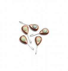 Мормышка паяная Яман Сердечко фосфор, вес 0,74 г, медь (уп. 5 шт.)