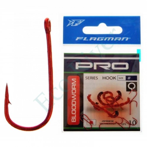 Крючок Flagman Pro Bloodworm №12 10шт BLWM_12R