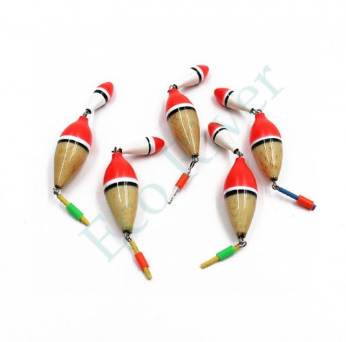 Поплавок зимний Яман Капля двойной, бальса, 1,5 г, цв. в ассорт. (уп. 5 шт.)