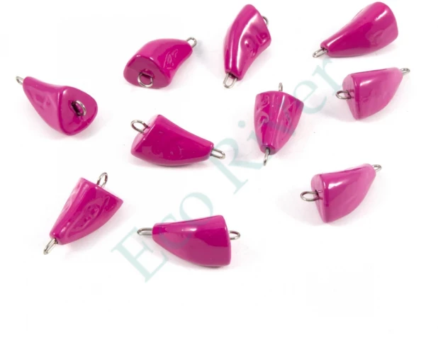 Груз Пуля-эксцентрик окрашенный разборный Яман (10 шт.) - 16 гр., фиолетовый/300/