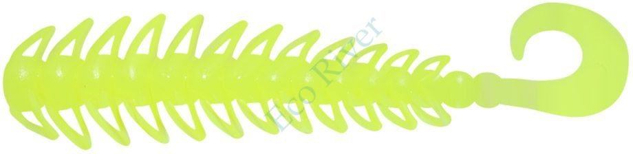 Твистер Yaman PRO Ruff, р.5 inch, цвет #02 - Chartreuse (уп. 5 шт.)