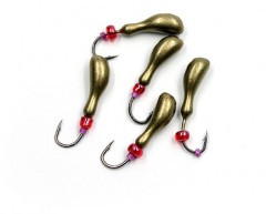 Мормышка литая Яман Мотылек, вес 0,5 гр., кр. Kumho №57, цв. золотой (уп. 5 шт.)