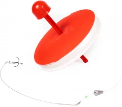 Кружок рыболовный оснащ. Яман d-180мм, груз оливка 8г, леска 10м, d-0,4 мм, поводок 1х7-12кг (10шт)