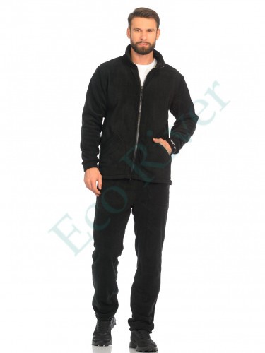 Костюм дем. Байкал черн. тк. флис р.56-58/182-188 (Huntsman)