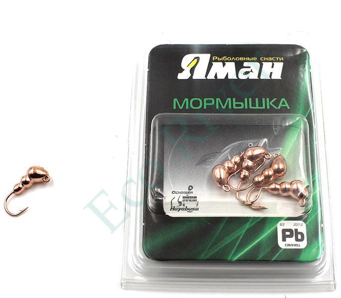 Мормышка Яман муравей с ушком,цв.COPPER PLATED, d 5, вес 0,9 г (уп. 5 шт.)